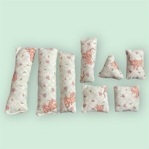 Handmade Green Tigger Print Catnip Kick Stick Toy Set (8)